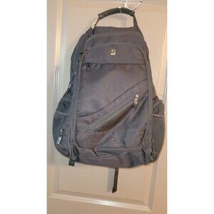 Work Backpack with USB Charging Port Commuter Bag Water Resistant Black 18"